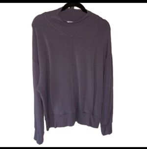Athleta Oversized Purple Mock Neck Sweatshirt Large